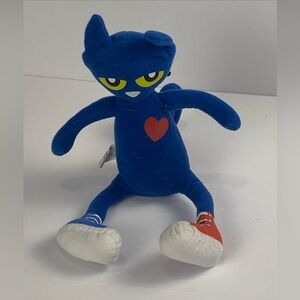 Pete the Cat 11 inch Plush Phat Mojo Toy Merrymakers with Heart